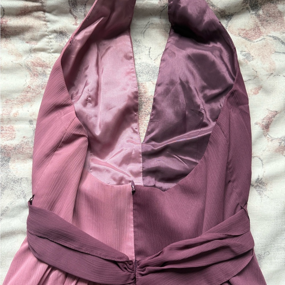 Jill Stuart Purple and Pink Halter Maxi Gown - Picture 9 of 10